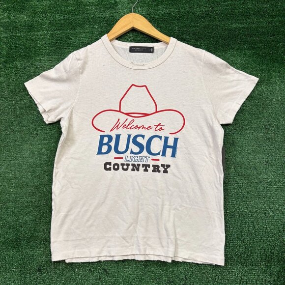 Busch Light “Welcome to Busch Light Country” white T-shirt in size XL - Picture 1 of 4